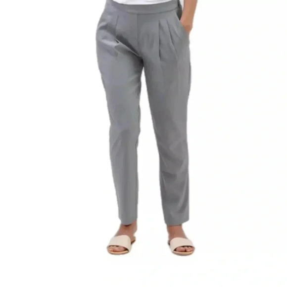 NWT MINISTRY OF SUPPLY Swift Drape Pants Gray Stretch Waist Pockets Zipper 12 - Picture 2 of 12